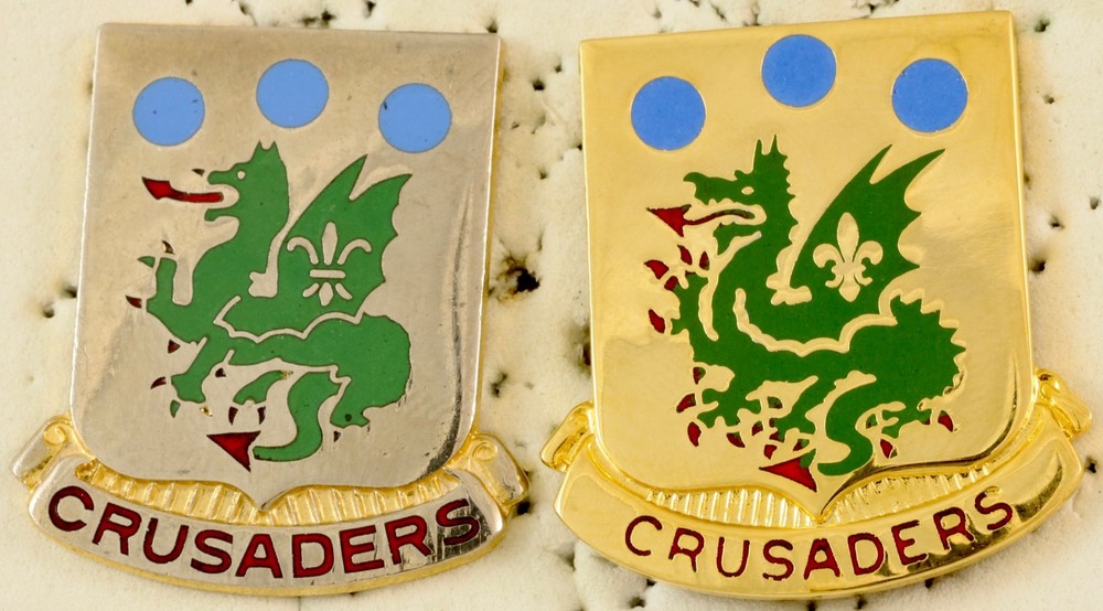 PAIR 72nd Armor Crest DI/DUI CB S21/NS Meyer HM VARIATIONS