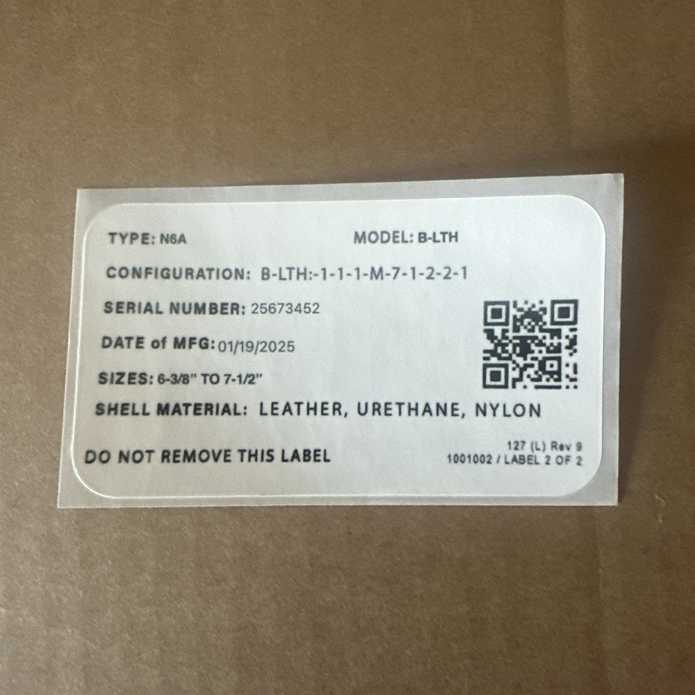 Cairns Fire Helmet Replacement Labels (non Certified)