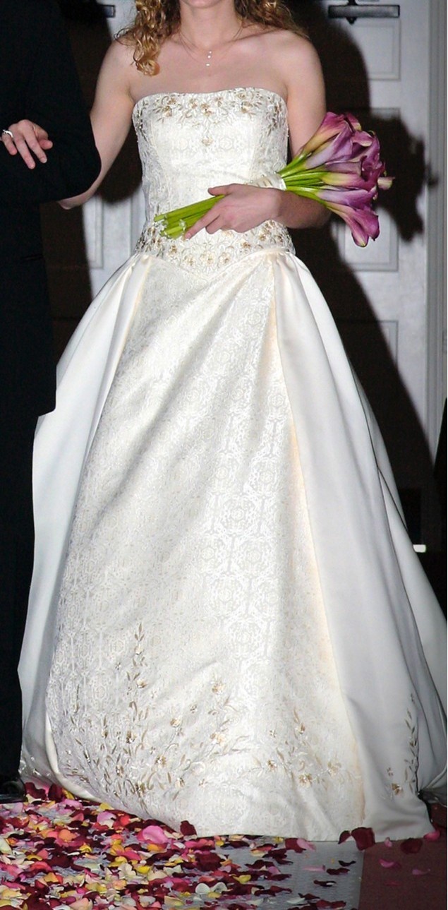 Anjolique wedding dress, Size 10, Ivory/Candlelight, Preowned