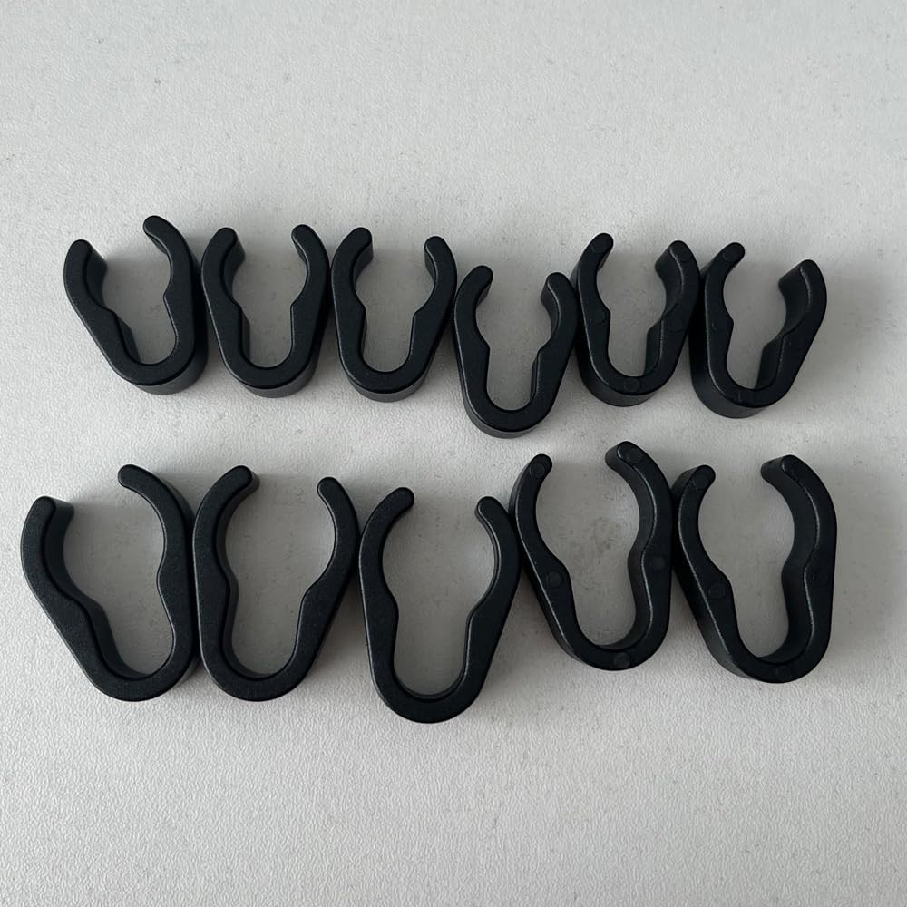 60 Pcs Universal Microphone Cable Clip, Plastic Stand Cable Clips for Studio Acc