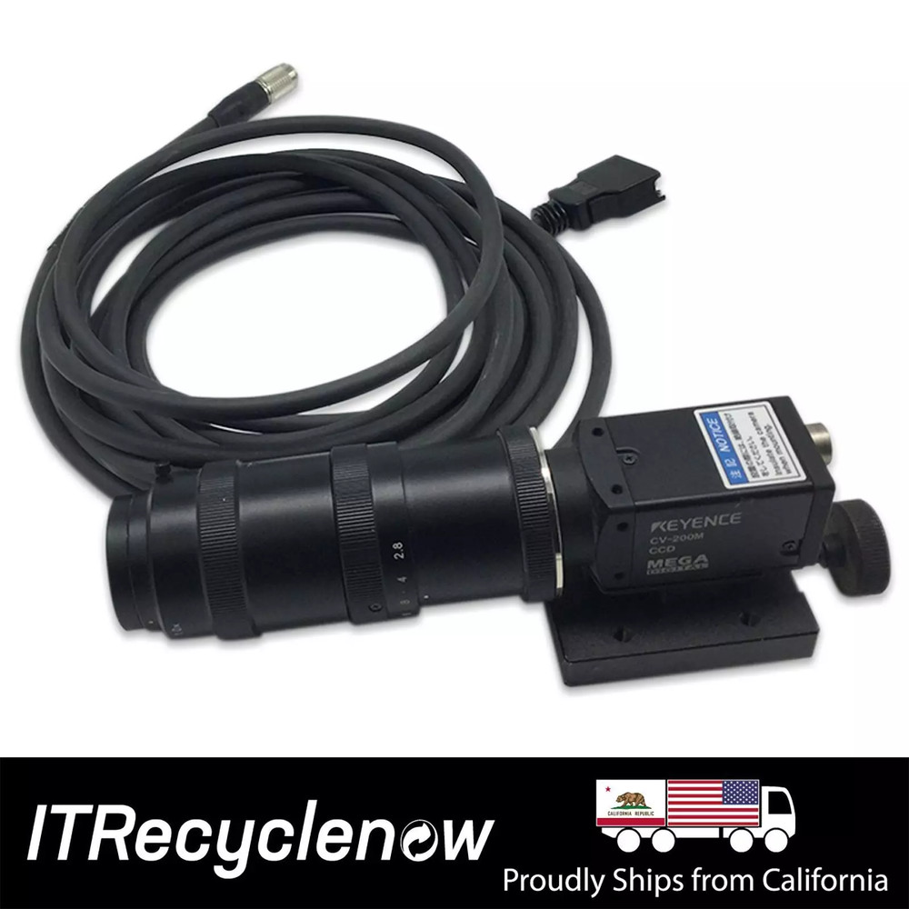 Keyence CV-200M Charge-Coupled Device Camera |  1/3" CCD Sensor, C-Mount Lens
