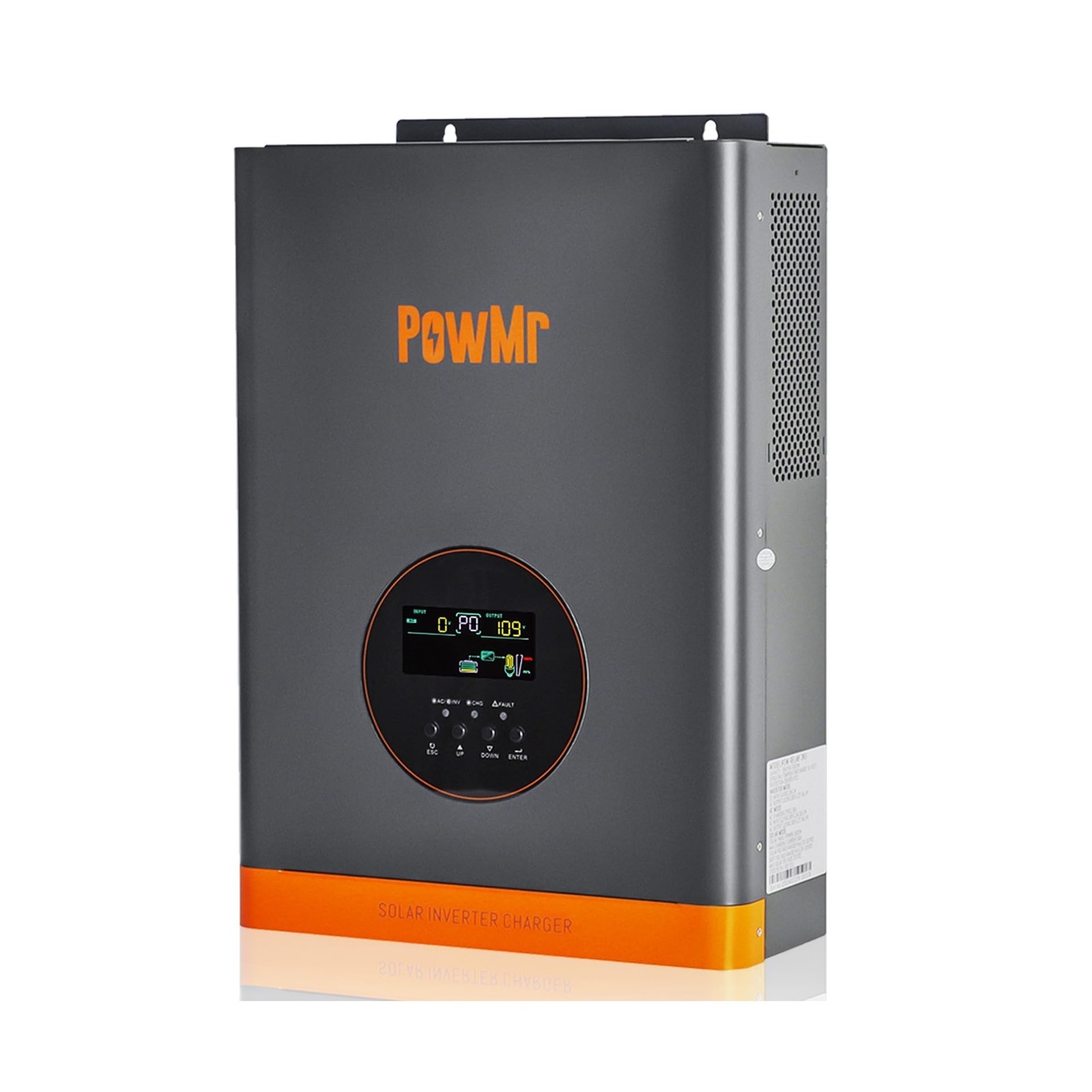 PowMr Solar Inverter 3000W 24V, Peak 9000W, Low-Frequency Pure Sine Wave Inve...