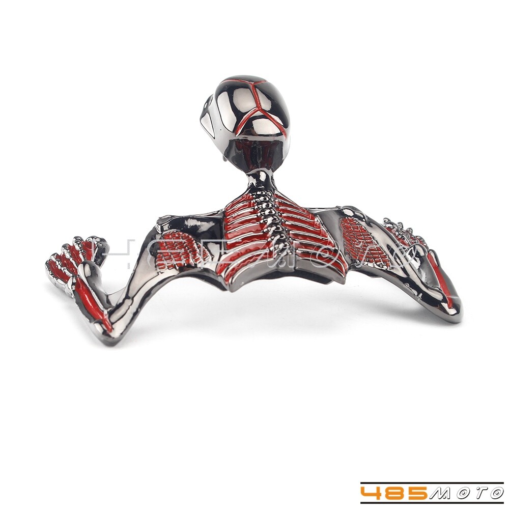 Motorcycle Small Front Fender Headlight Visor Ornament Skull Skeleton Decorative