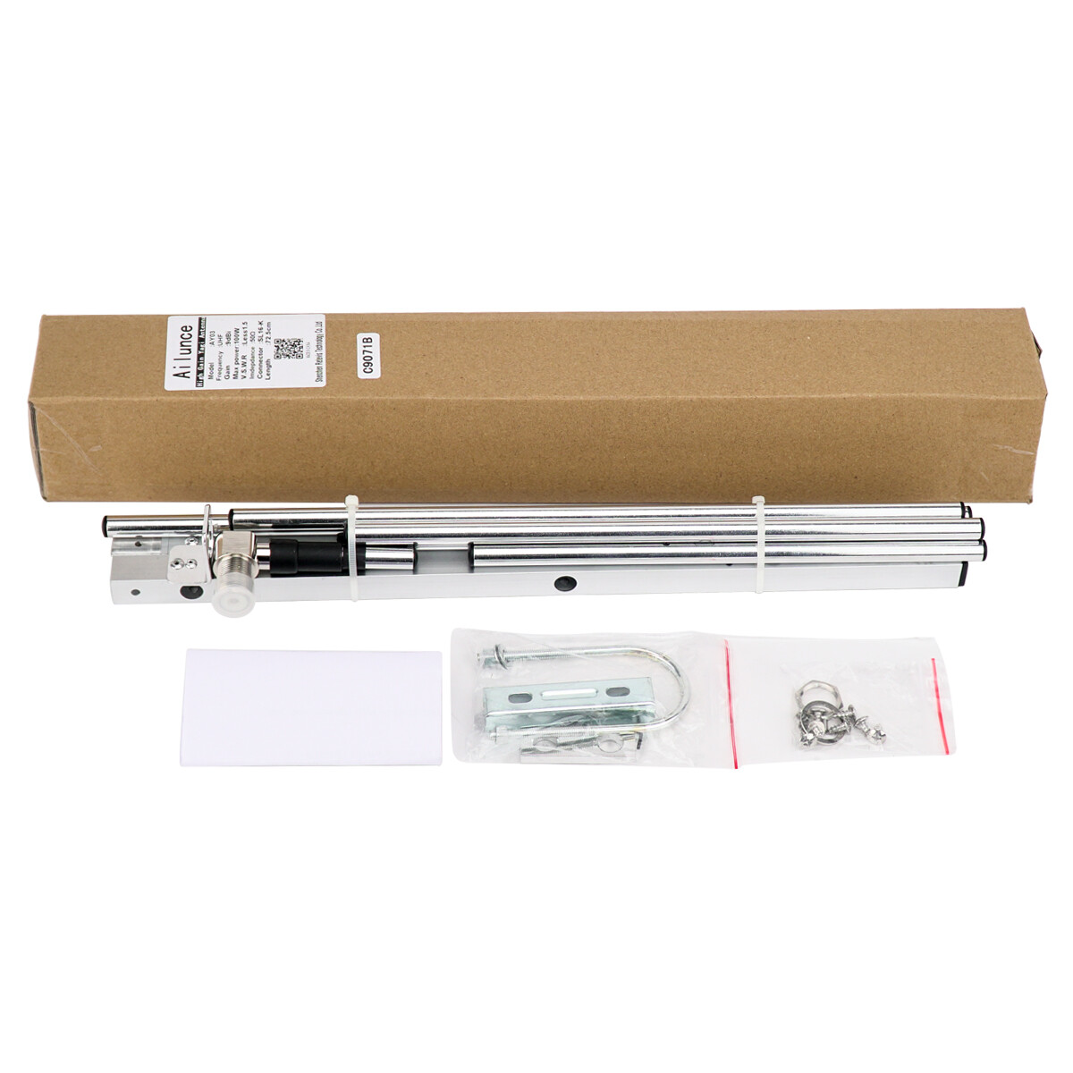 AY03 Yagi Antenna UHF 5 Elements SL16-K 100W for Base Station Ham Radio Repeater