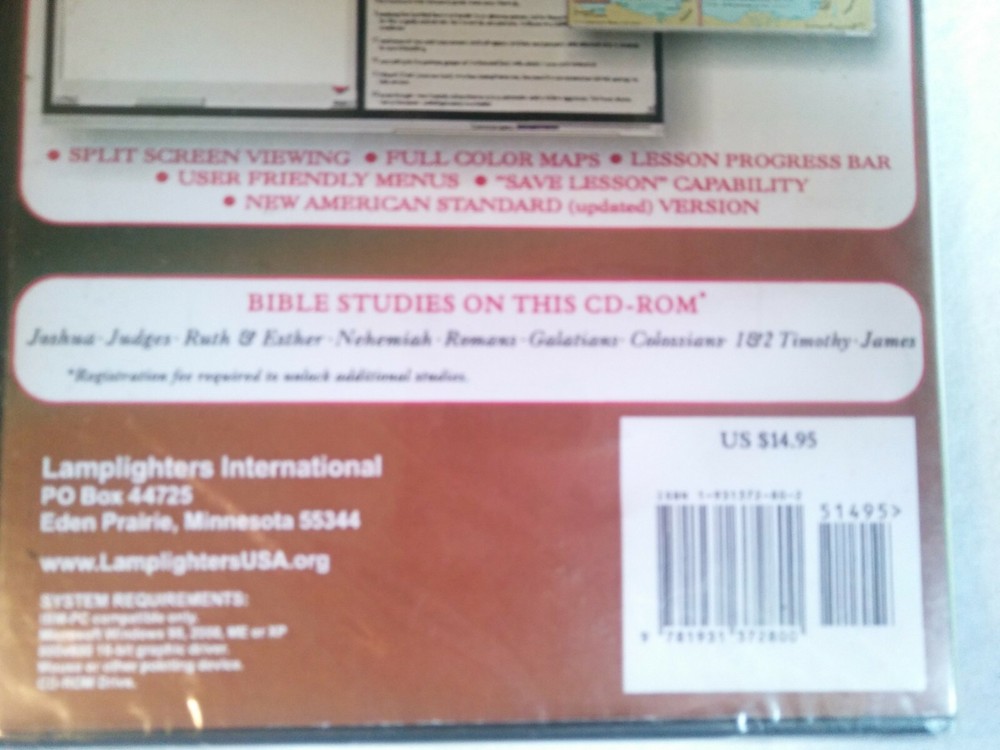 Galatians Lamplighters Interactive Bible Study version 1.0 PC CD ROM Software 