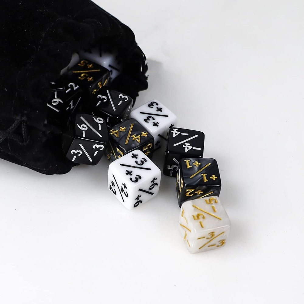 MTG Dice Counters 48 Piece Magic Gathering Token Sparkle Dice Set