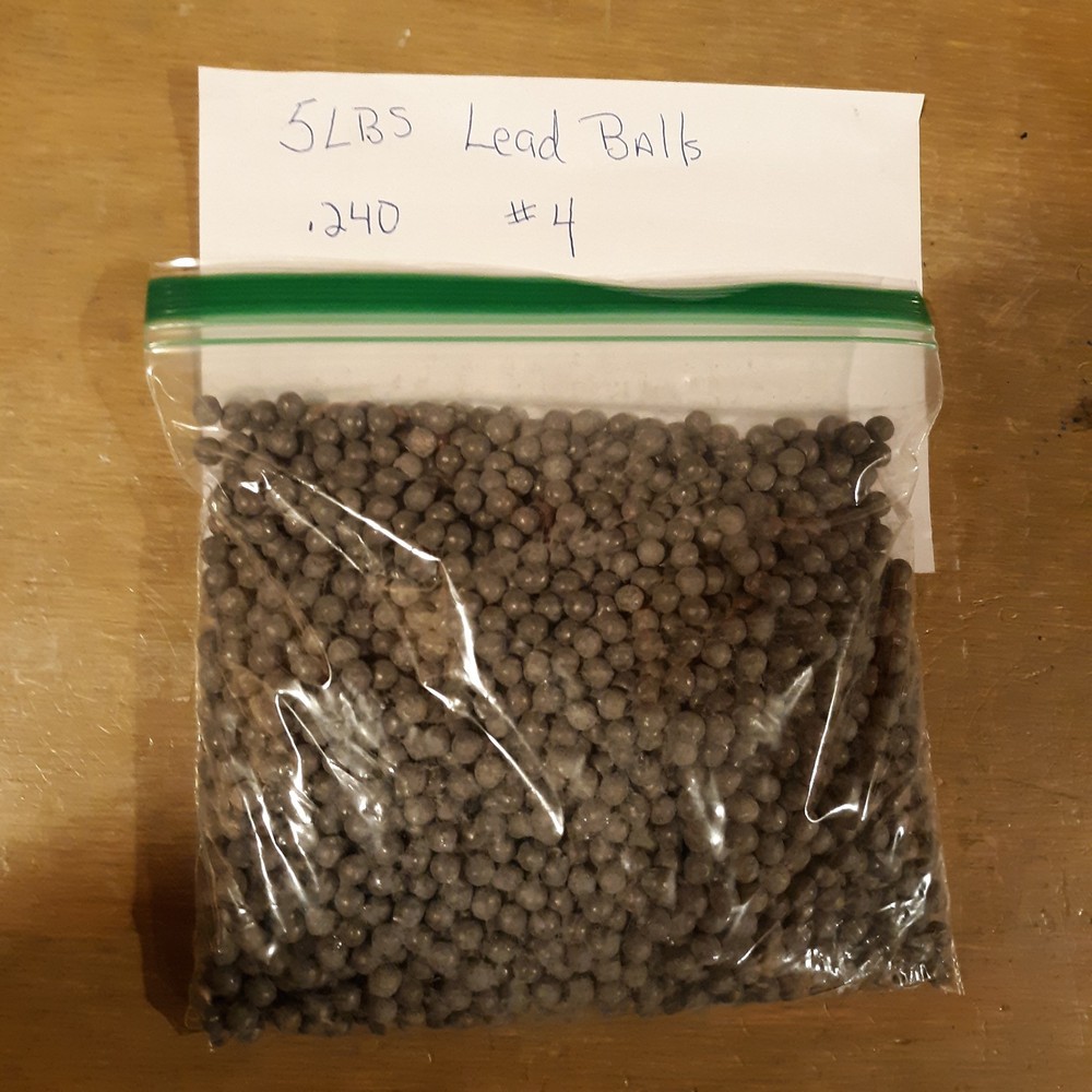 5 LBS Lead Balls .240 #4