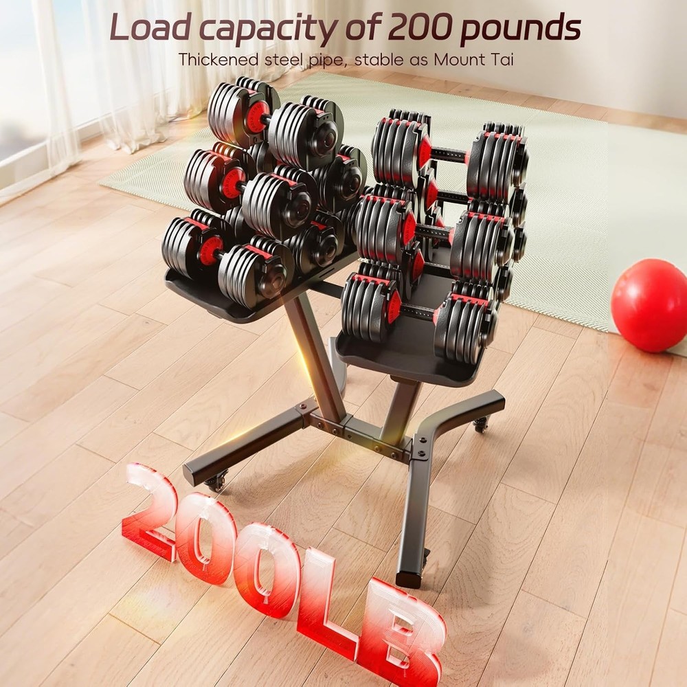 Adjustable Dumbbell Rack Stand Strength Training Weight Rack - NIB
