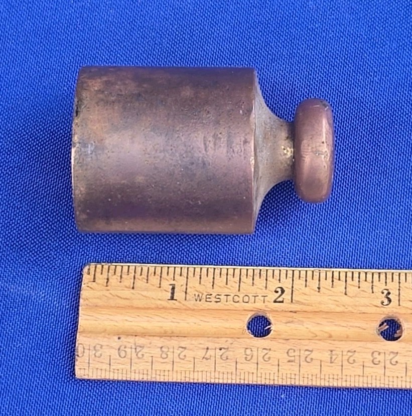 Vintage Solid Brass 500grm Balance Scale Paper Weight