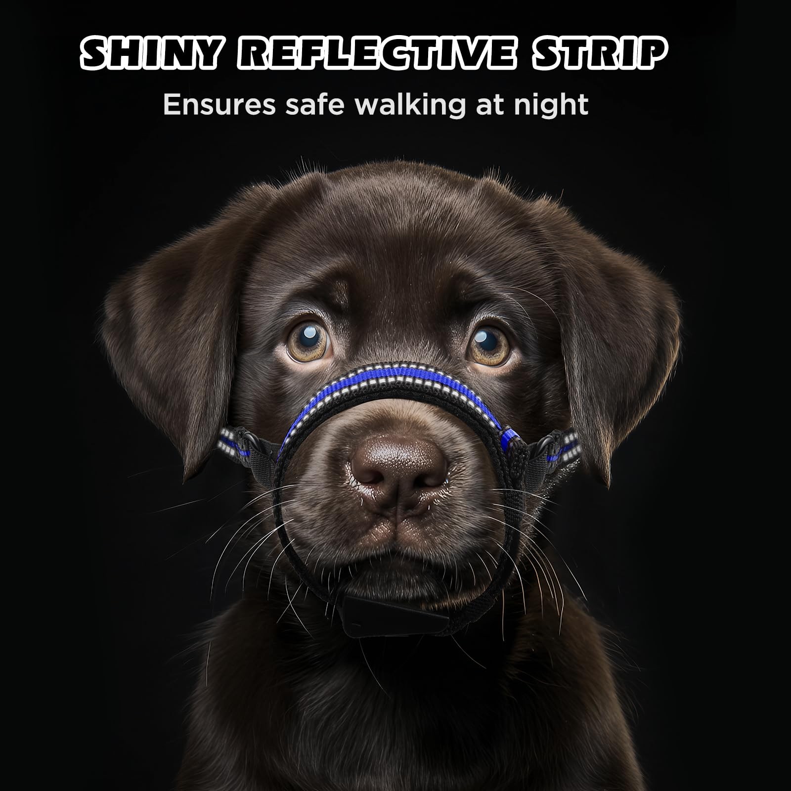 Dog Muzzle Anti-Bite Adjustable Breathable Soft Small Medium Large Dogs