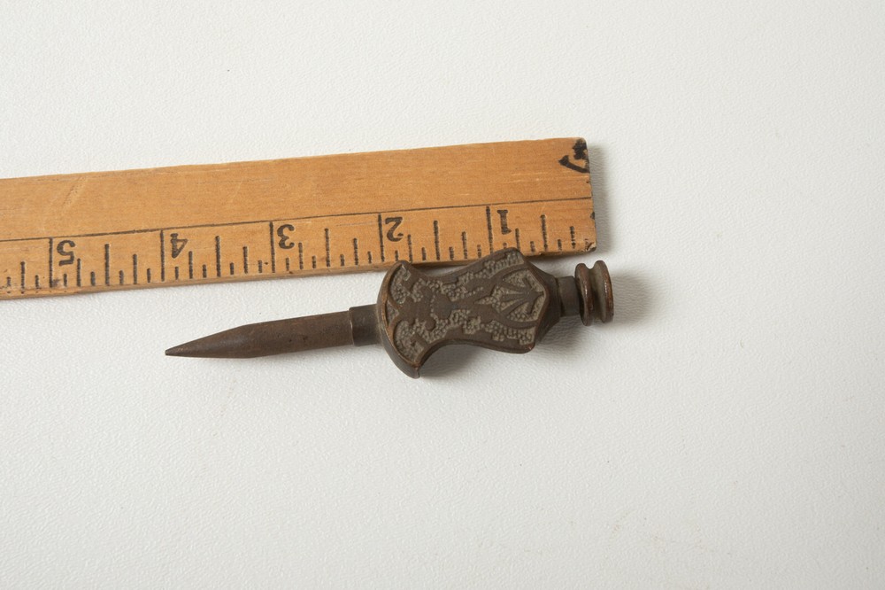Antique Map Point (R4C) Part Compass Drafting Brass & Steel Rusted Tool Divider