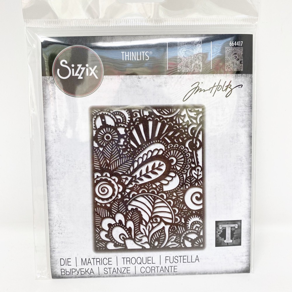 Sizzix Thinlits Tim Holtz Doodle Art Cutting Dies Card Making 664417 New