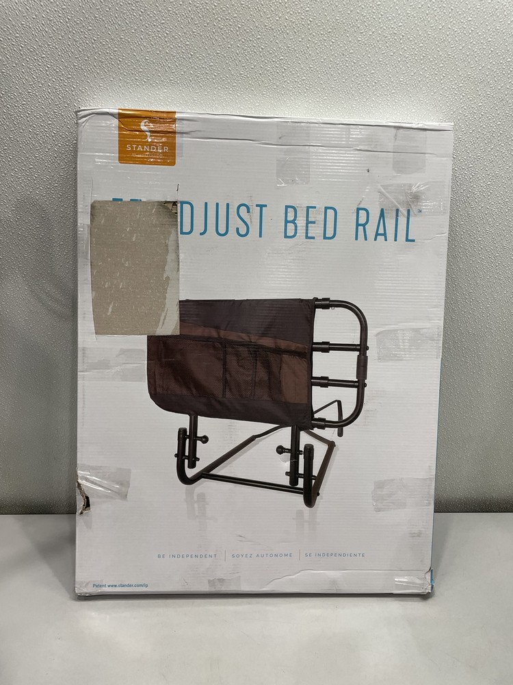 Stander EZ Adjustable Senior Bedrail, Black