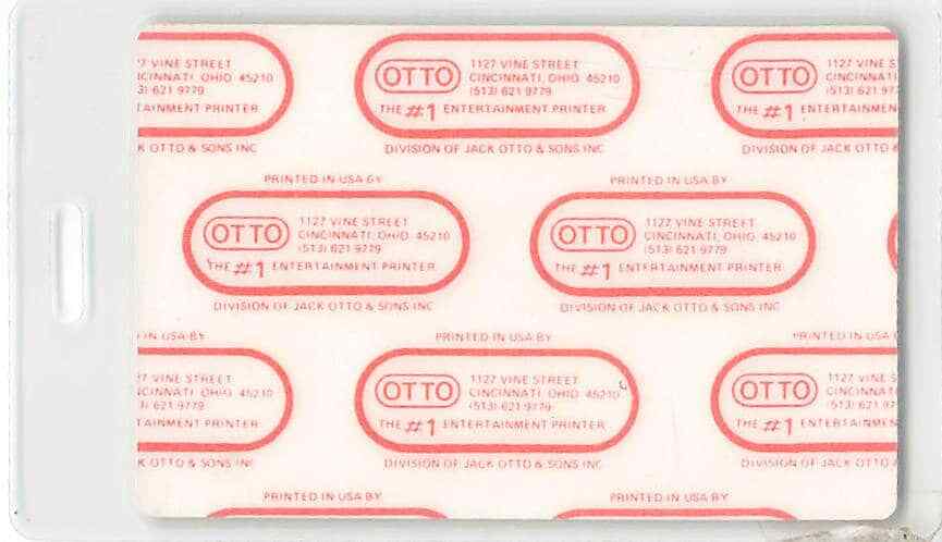 Neil Young & Crazy Horse Backstage Pass 1986 White All Area Access Laminate V...