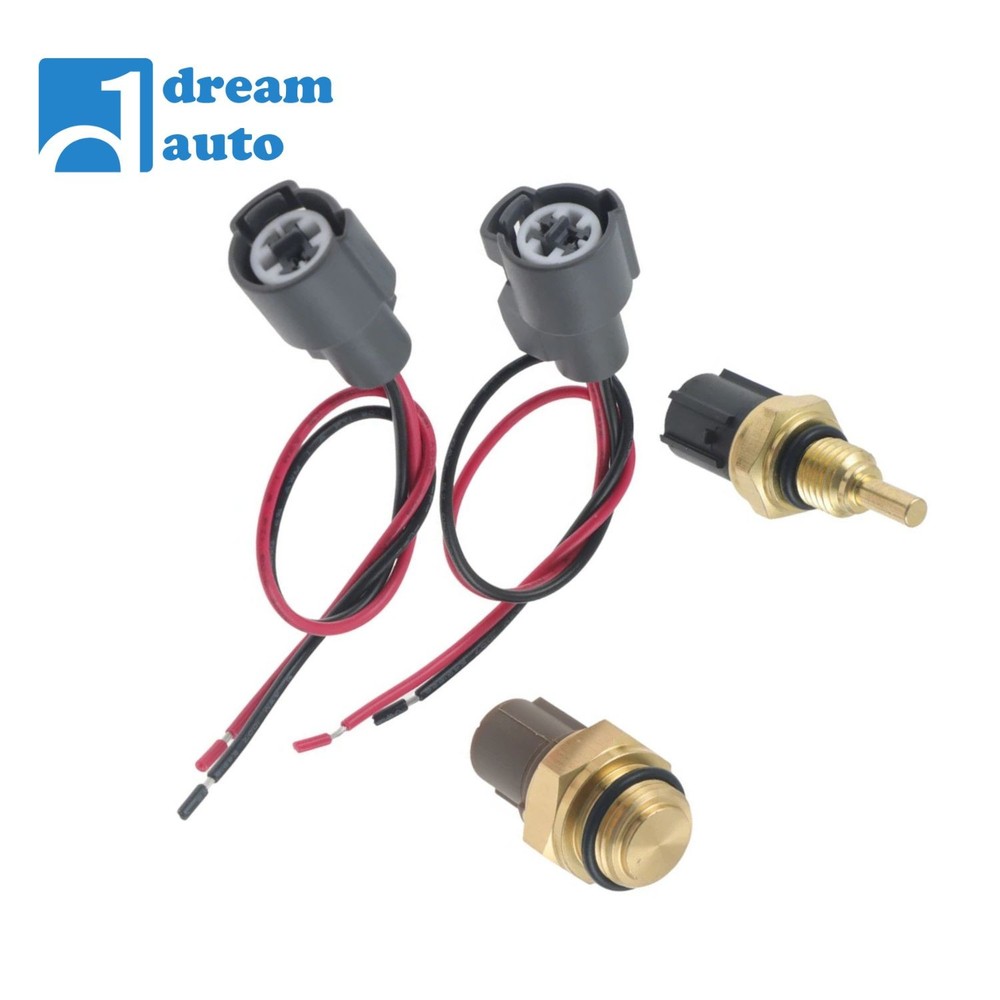 Cooling Fan Control Switch & Coolant Temperature Sensor w/ Wire Plug for CR-V
