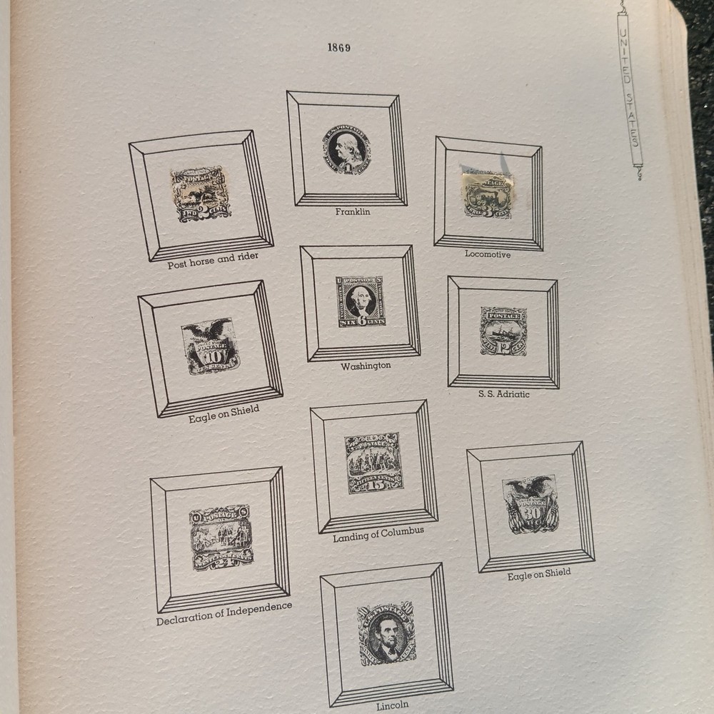 Vintage MACO 1938 Stamp Album "UNITED STATES MISCELLANEOUS ISSUES"