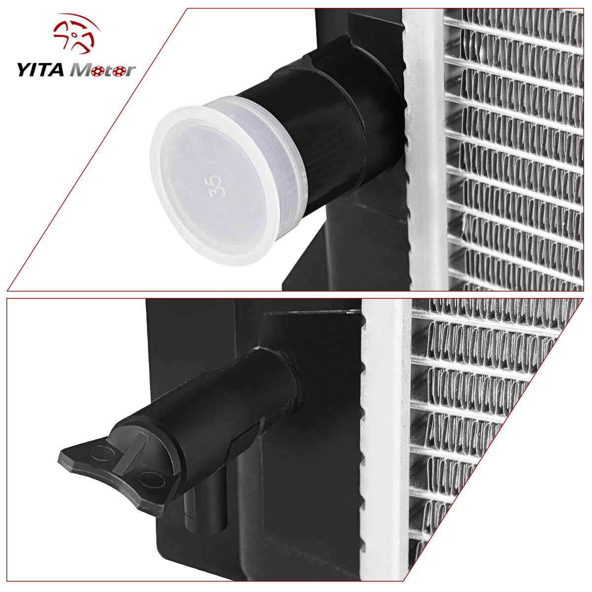YITAMOTOR A/T Radiator For 09-19 Toyota Corolla 09-14 Matrix 1.8L Aluminum 13106