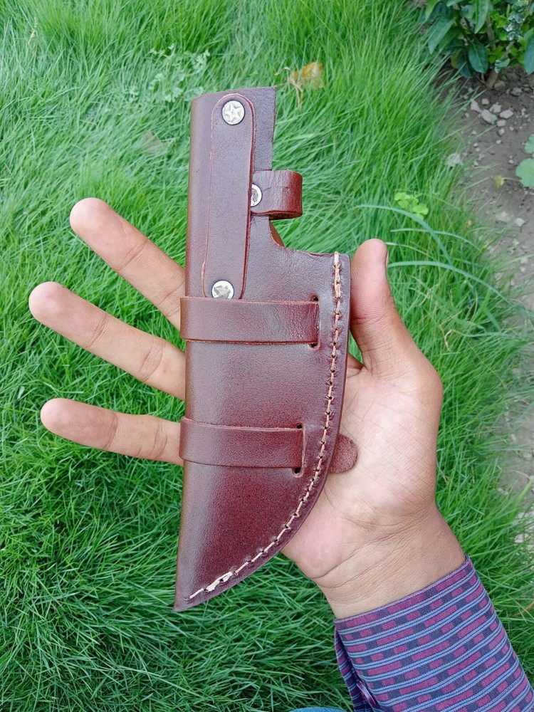 Custom Handmade 5.5”Fixed blade Leather Sheath / Holster / Case /vertical Knife