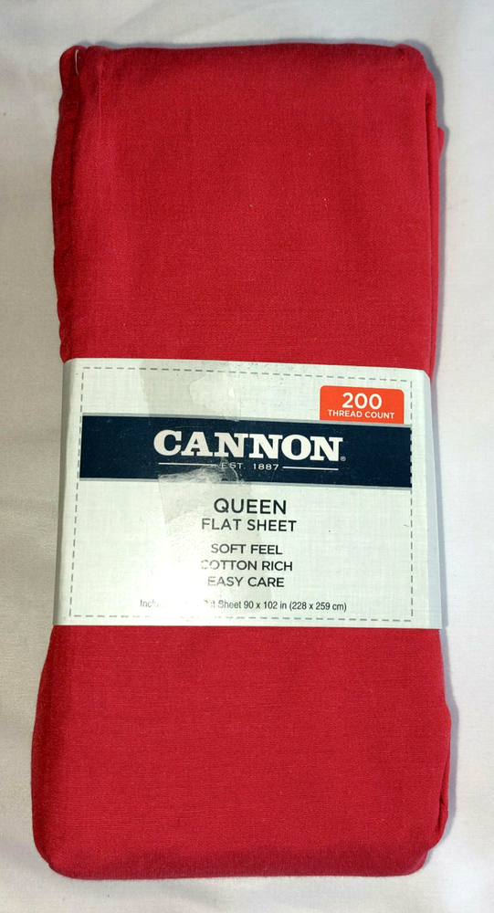 Cannon Jester Red Sheets, Pillowcase