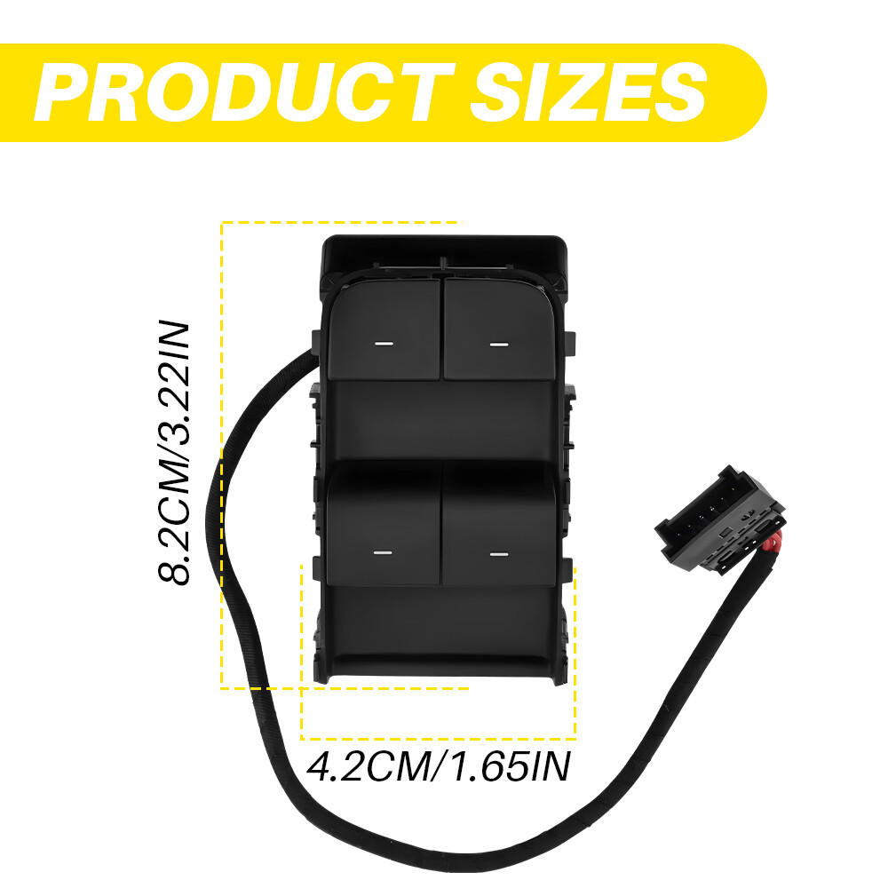 Master Power Window Switch For 2017-2020 Tesla Model 3 M3 Front Left Driver Side