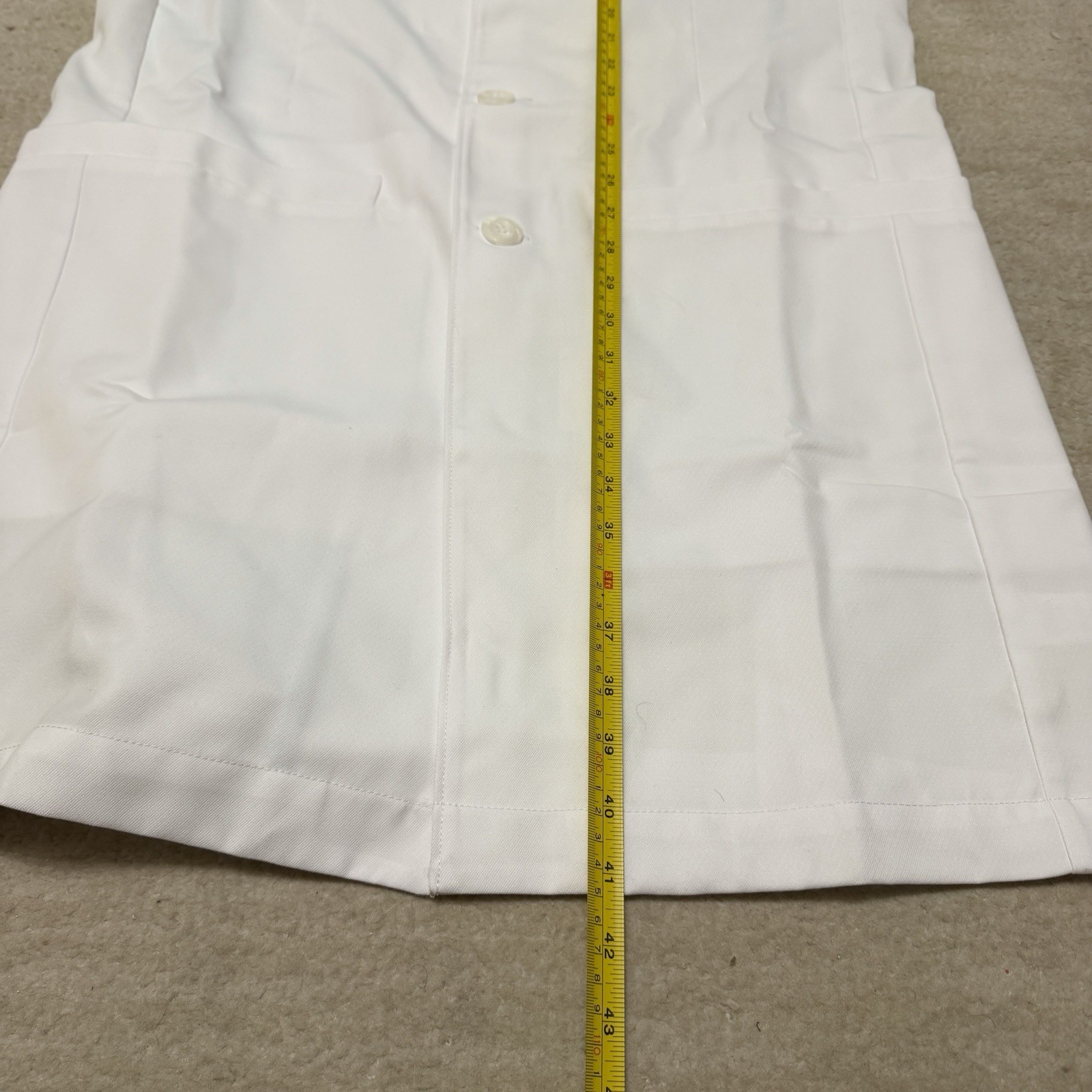 Medelita Wilson Slim Fit Lab Coat White Professional Men's Size 42 NWOT