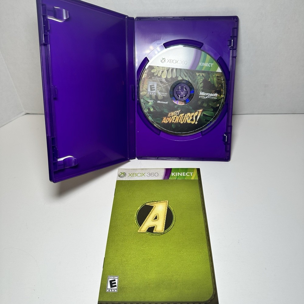 Xbox 360 Kinect Motion Sensor With Kinect Adventures - Tested