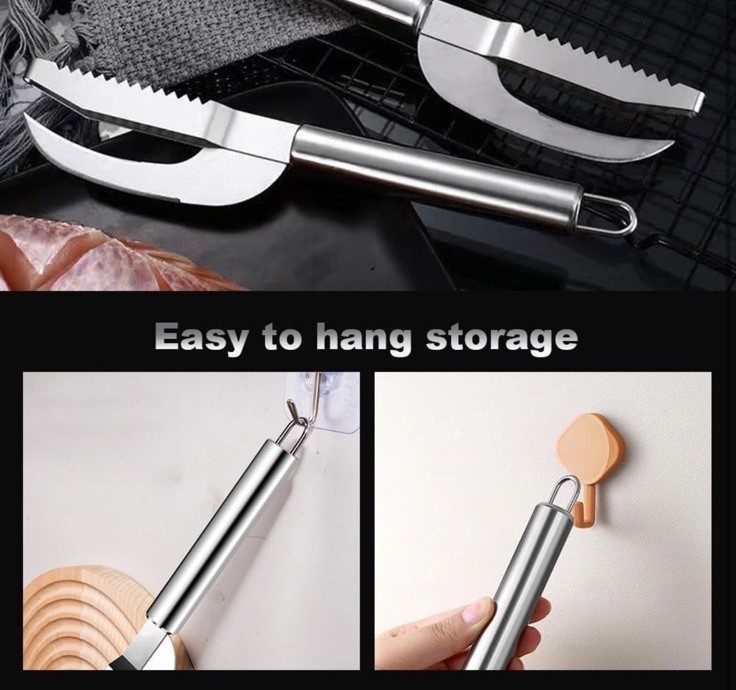 Multi Fish Scale Knife 3-in-1 Cut Scrape Dig