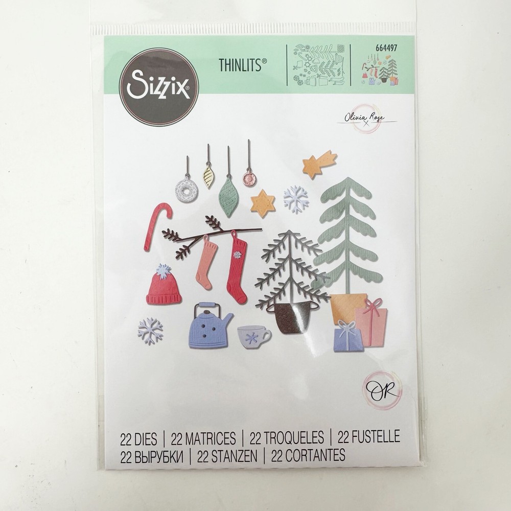 Sizzix Christmas Thinlits Gingerbread House Penguins Cutting Dies NEW