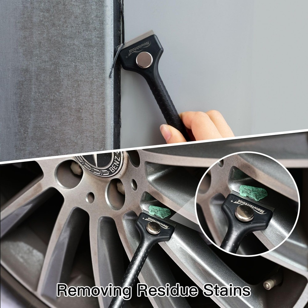 Long Handle Scraper Tool Kit includes 2 Pcs Razor Blade Scraper and 20 PCS 1....