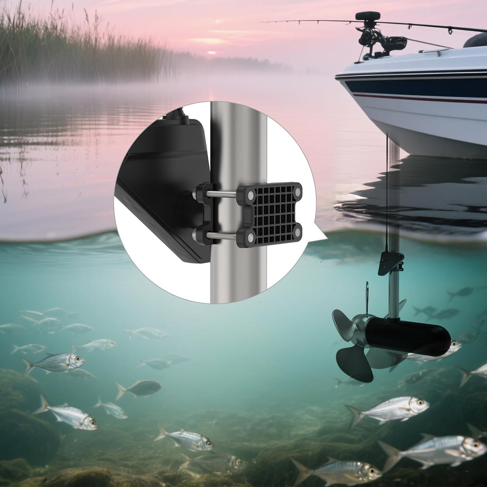 Transducer Mount Pole Mount Compatible with Lowrance Eagle Eye 9 Adjustable
