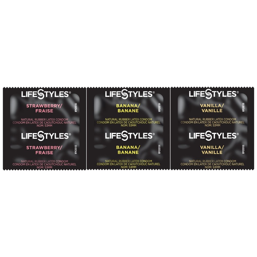 75 CT LifeStyles Assorted Flavors Condoms