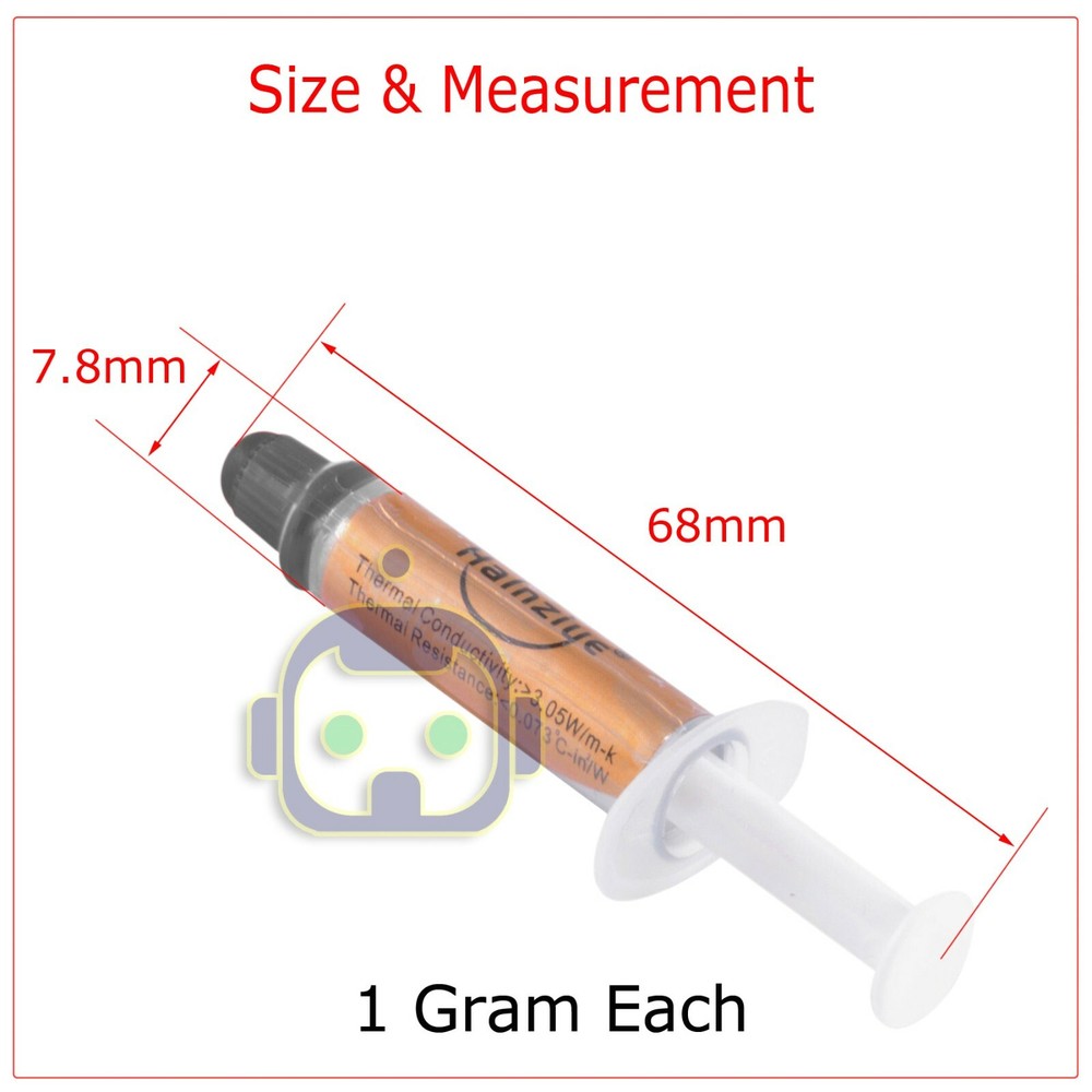 3PCS High Performance Gold Thermal Grease CPU Heatsink Compound Paste Syringe