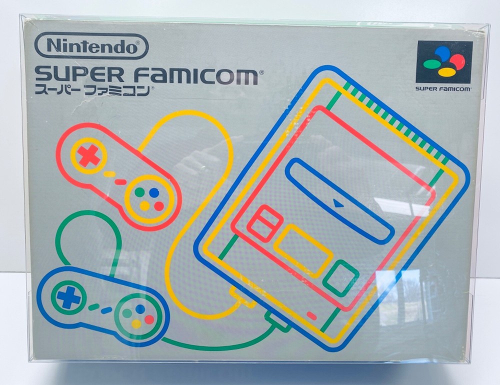 1 Console Box Protector For SUPER FAMICOM Console boxes. Clear Display Case
