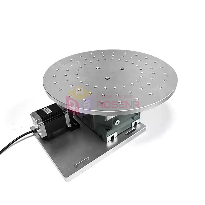 Electric 360° Rotary Turntable Precision Rotating Platform 300mm Workbench