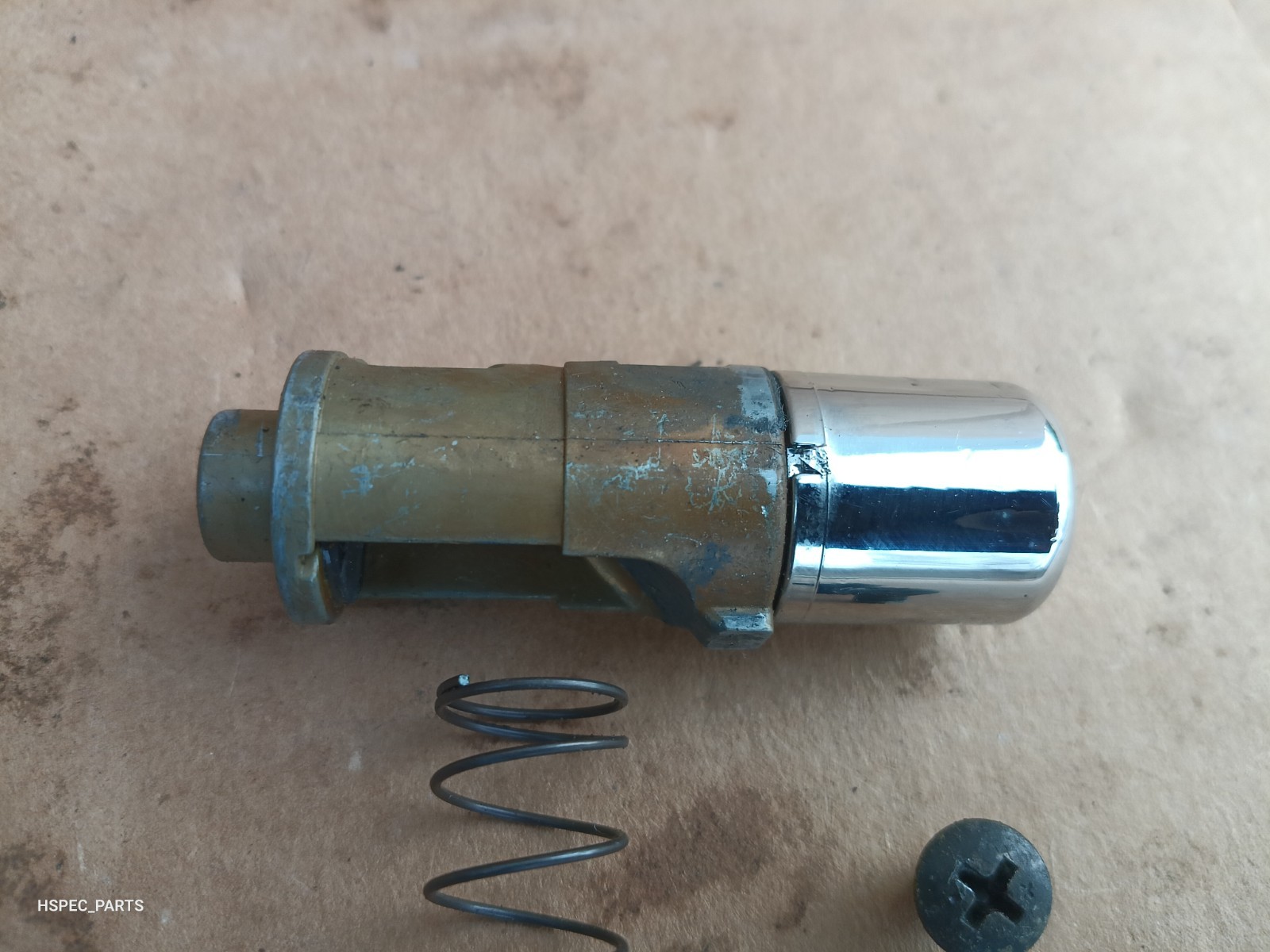 88-91 Civic CRX AT auto trans shift knob handle CHROME BUTTON, SPRING, 2 SCREWS