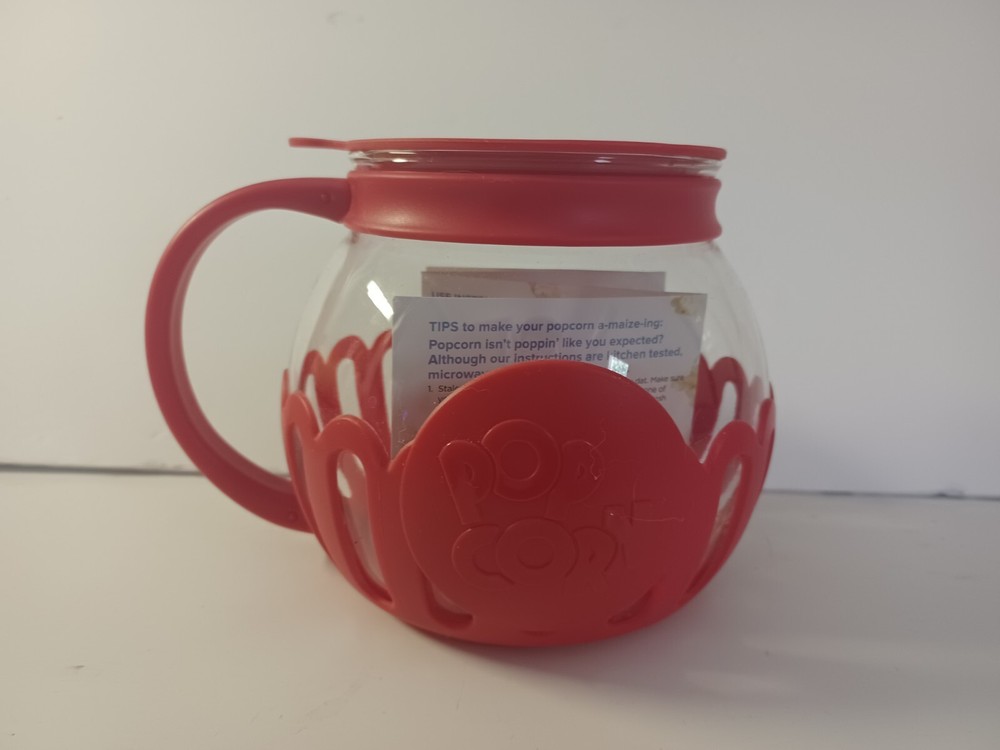 Tasty Ecolution Original Microwave Micro-Pop Popcorn Popper Borosilicate Glass