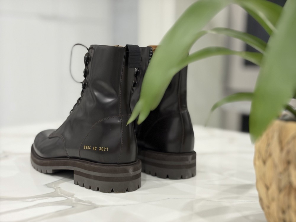 common projects Men’s combat Boot Brown Size 42