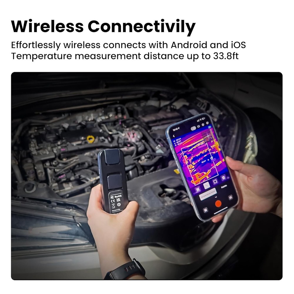 LAUREII IR Resolution Thermal Camera Wireless Temperature Imager Camera Handheld