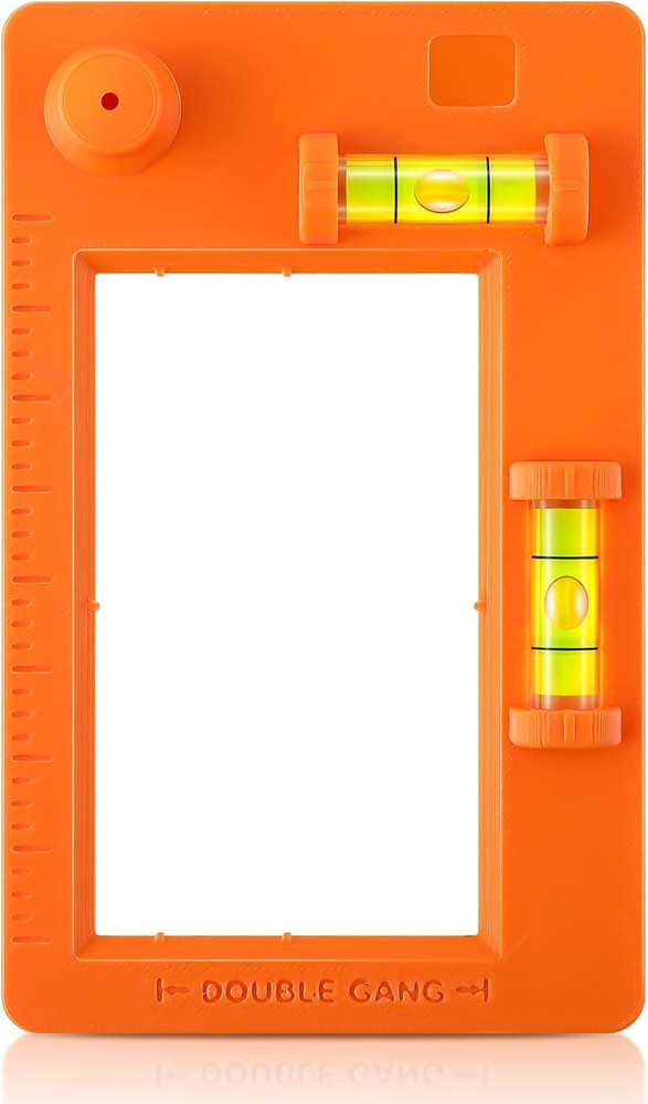 Low Voltage Mounting Bracket Template – Single & Double Gang Cutout Tool, Orang