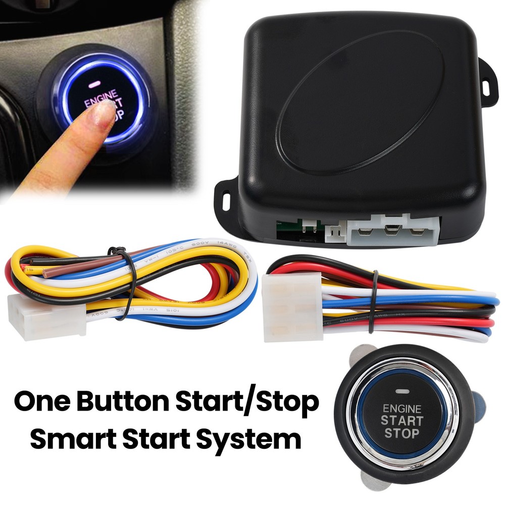 Car 12V Ignition Switch RFID Engine Start Push Button Keyless Entry Starter Kit