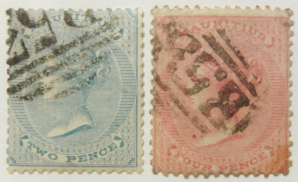 Mauritius Scott # 33, 35, Used