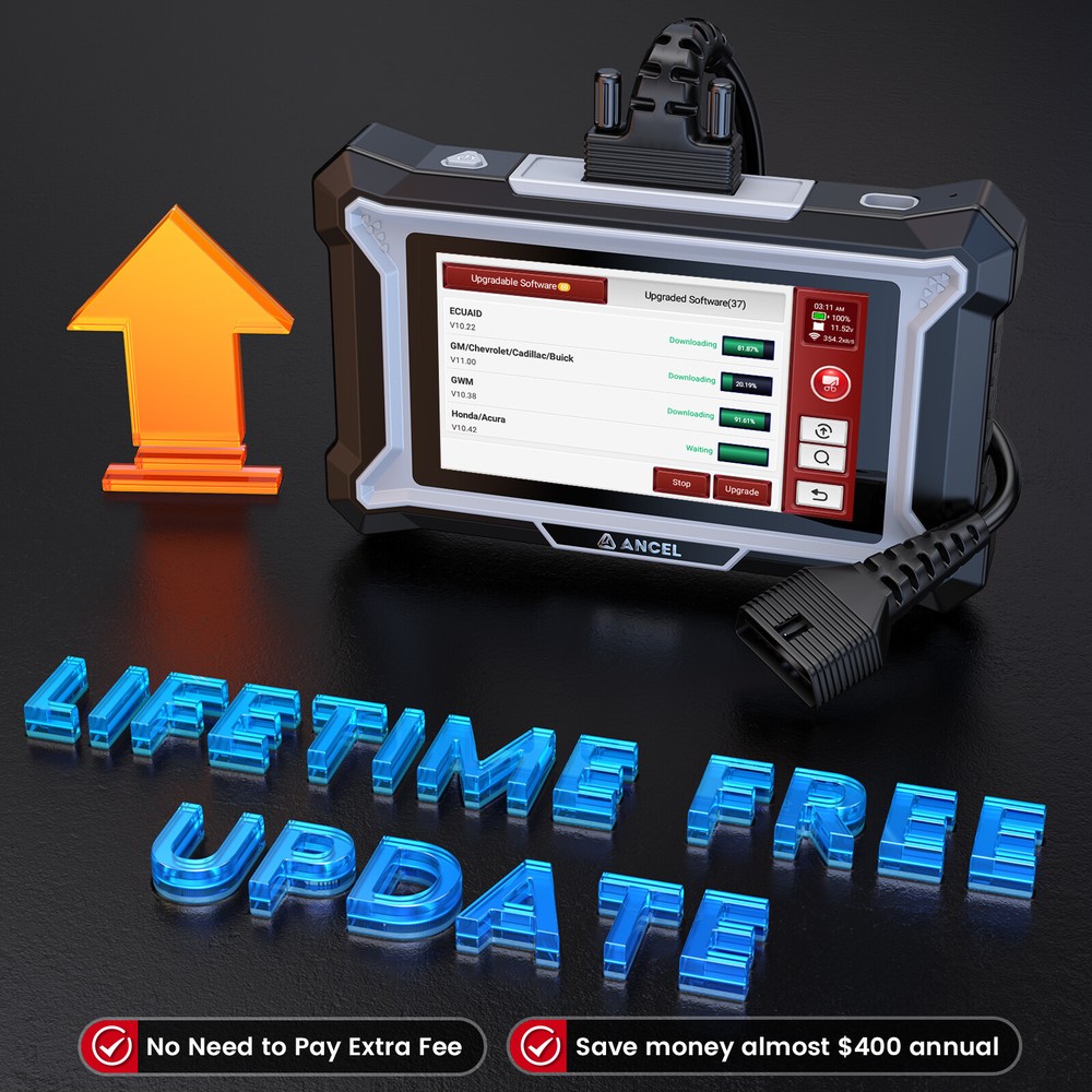 ANCEL DS100 Car OBD2 Scanner Diagnostic Tool ABS SRS Engine Code Reader EPB TPMS