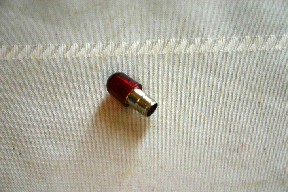 DIALIGHT RED LENS 0.875" Long NOS