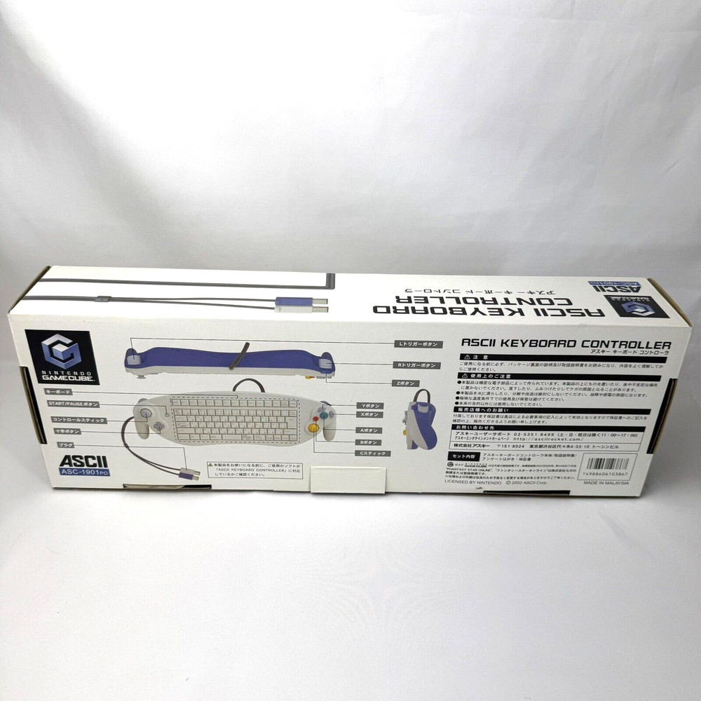 Nintendo GameCube ASCII Keyboard Controller ASC-1901PO