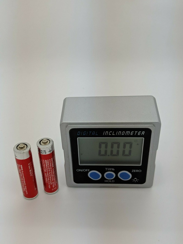 3 Magnets Light LCD Digital Bevel Box Protractor Gauge Angle Inclinometer Level