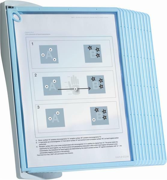 NEW Durable Bact-O-Clean Antimicrobial Wall Mounted 10 panel Ref System Sherpa