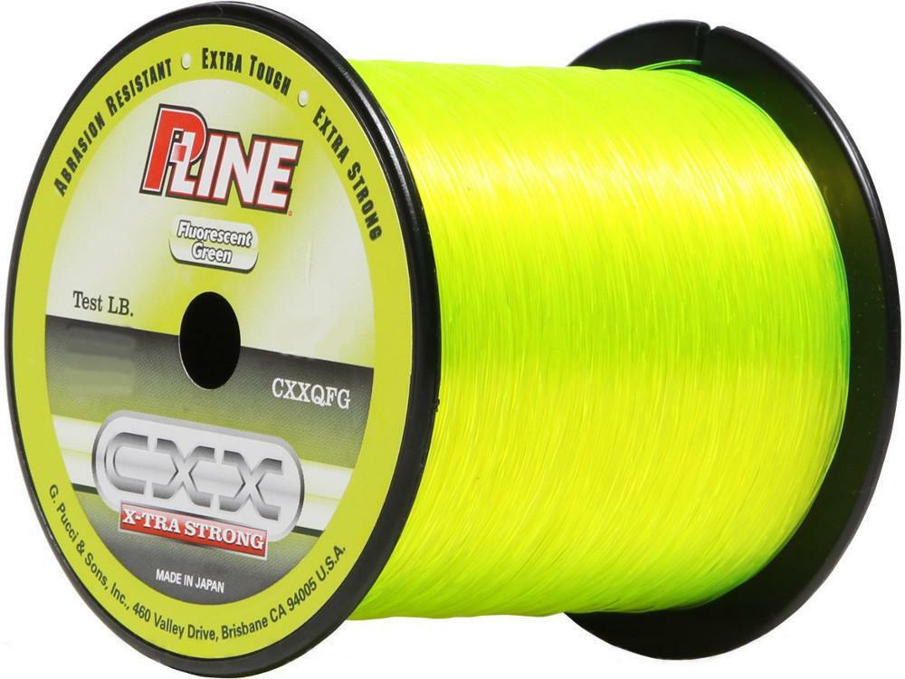 P-Line CXX Fluorescent Green X-Tra Strong Co-Polymer Fishing Line Big Game