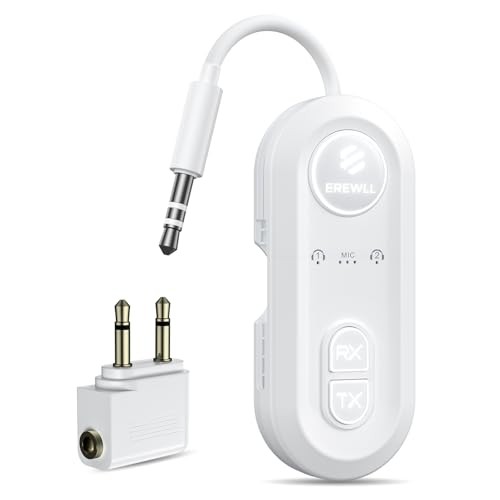 Upgraded Bluetooth 5.4 Transmitter Receiver, Airplane Bluetooth Adapter with
