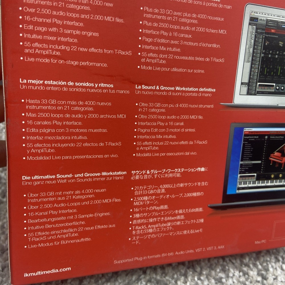 SampleTank 3 Sound Library IK Multimedia Workstation Plugin Instruments & Loops