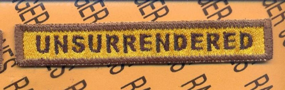 263rd Armored "UNSURRENDERED" TANK TAB patch